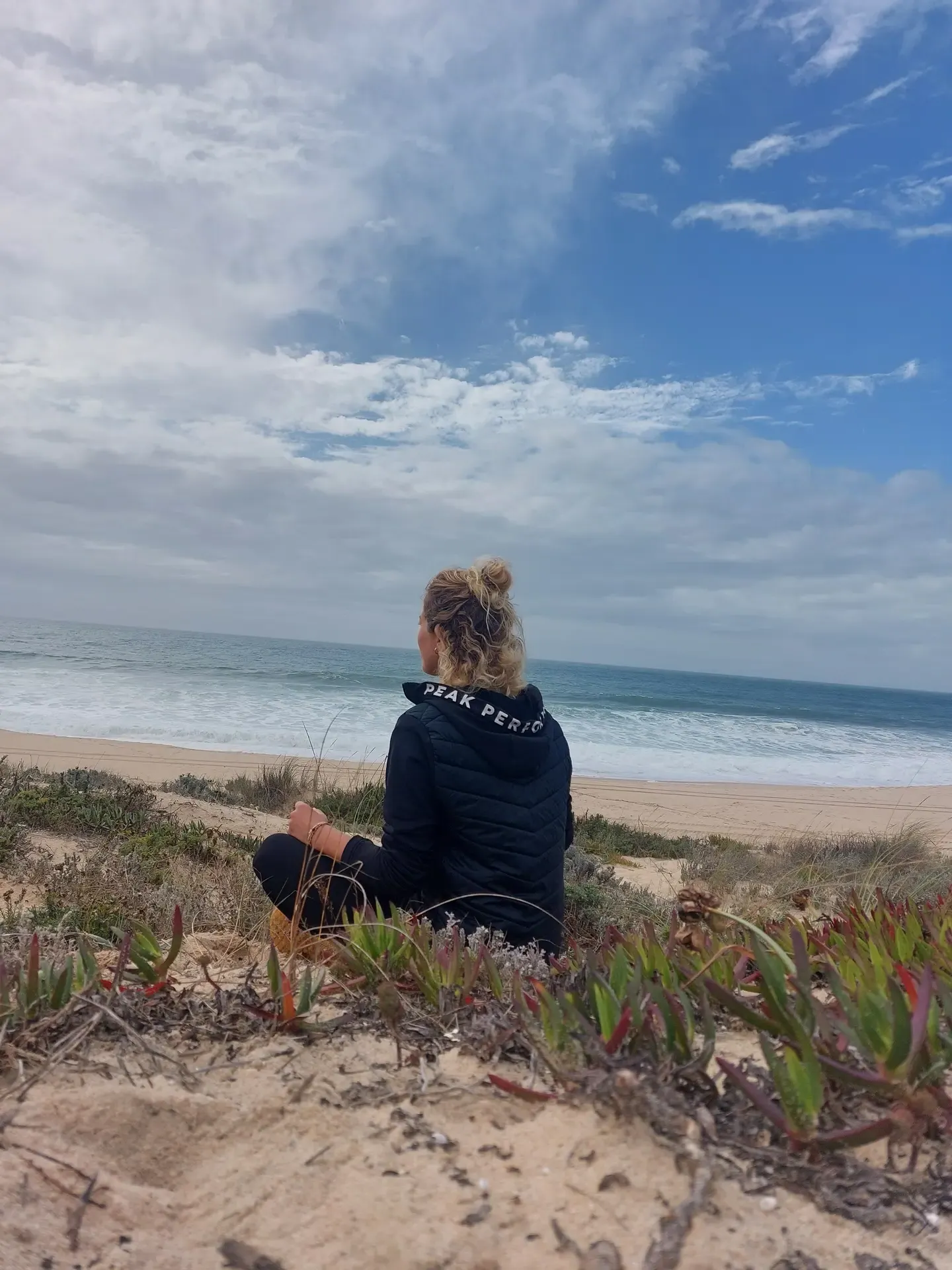 Free time by the lagoon and ocean
